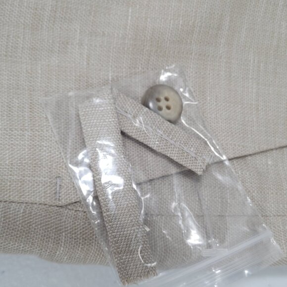 NWT Perry Ellis Beige Linen Blend Regular Fit Lightweight Straight Pants 36x32 - Picture 14 of 15